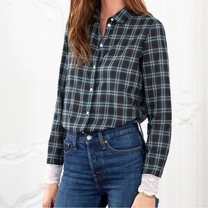 Sezane checkered / plaid shirt EU Size 36 (Small)